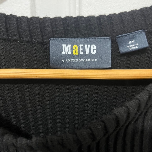 Maeve Ruth by Anthropologie
Black ribbed knit sweater dress - Picture 2 of 5